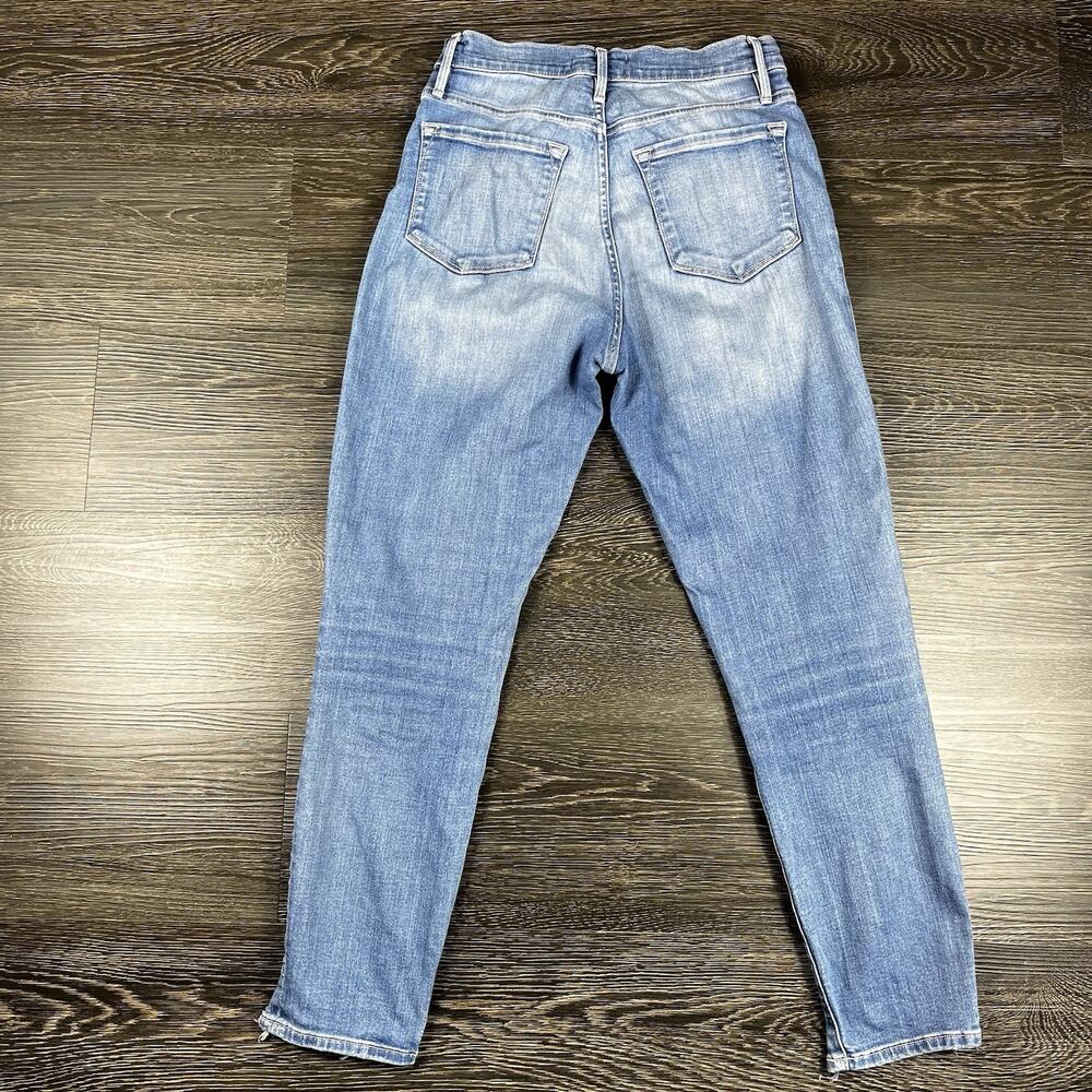 FRAME Denim Womens Ali High Rise Cigarette Jeans Medium Wash Stretch Size 26 - Picture 2 of 13